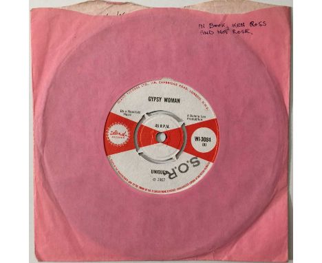 UNIQUES - GYPSY WOMAN 7" (ORIGINAL UK COPY - ISLAND WI-3084). A huge Rocksteady melter from The Uniques with the 1967 cut Gyp