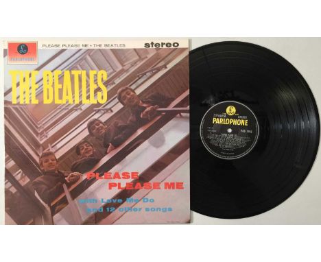 THE BEATLES - PLEASE PLEASE ME LP (UK STEREO 5TH - PCS 3042 - SUPERB COPY). An incredibly clean early UK fifth stereo pressin