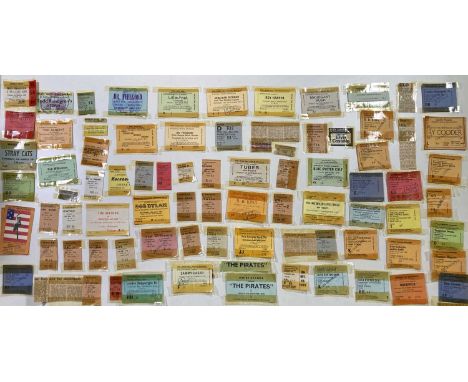 Approx 90 concert / event tickets, mostly for events in the Manchester area c 1977 - 1982. All or most with tape remnants whi