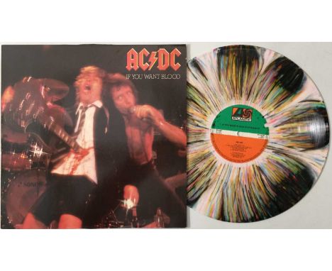 AC/DC - IF YOU WANT BLOOD YOU'VE GOT IT LP (DUTCH SPLATTER VINYL - ATLANTIC ATL 50.532). A rare Dutch pressed splatter vinyl 