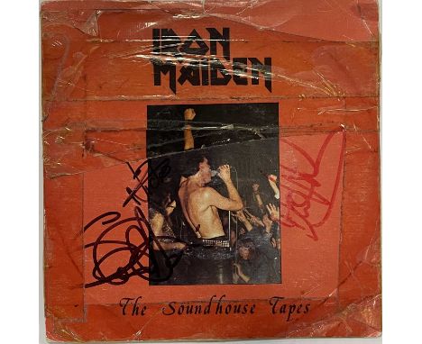 An original copy of Iron Maiden - The Soundhouse Tapes (ROK 1, top opening card sleeve, LYN 7627-1T etched in runout and 7628