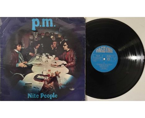 NITE PEOPLE - P.M. LP (ORIGINAL UK COPY - PAGE ONE POLS 025). The exceedingly scarcely seen original UK copy of the only 1970