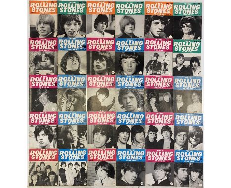 A full set of 30 Rolling Stones Monthly Books. Condition varies, though all are intact.