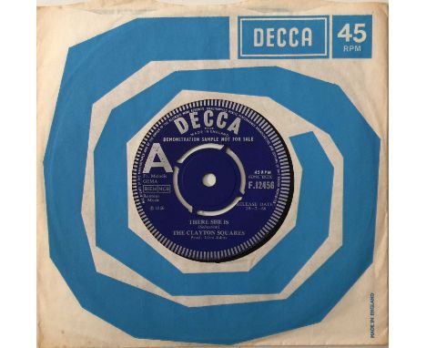 THE CLAYTON SQUARES - THERE SHE IS 7" (ORIGINAL UK DEMO - DECCA F 12456). Brill Mod/Freakbeat monster from The Clayton Square