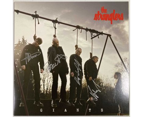THE STRANGLERS - GIANTS LP (ORIGINAL SIGNED WITHDRAWN UK COPY - ABSOLUTE 12CG005V). The controversial quickly withdrawn origi