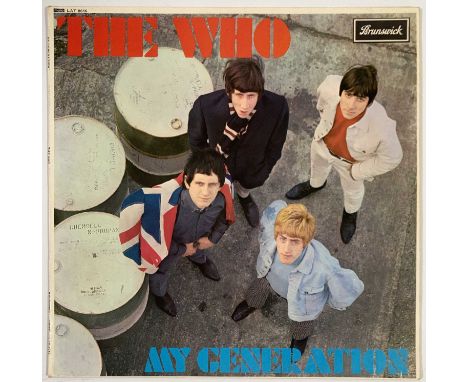 THE WHO - MY GENERATION LP (2ND PRESSING WITHOUT M/T TAX CODE - BRUNSWICK LAT 8616). Exceedingly hard to find second pressing