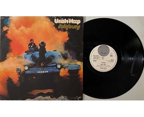 URIAH HEEP - SALISBURY LP (ORIGINAL UK COPY - VERTIGO SWIRL 6360 028). A clean original UK copy of the classic 1971 LP from U