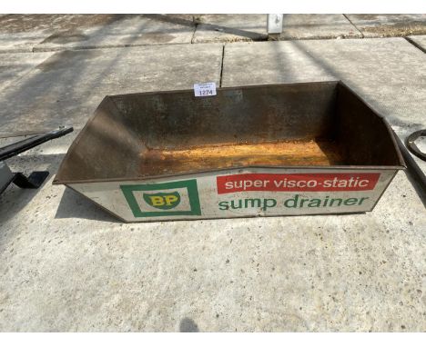 A VINTAGE BP SUMP DRAINER PAN 