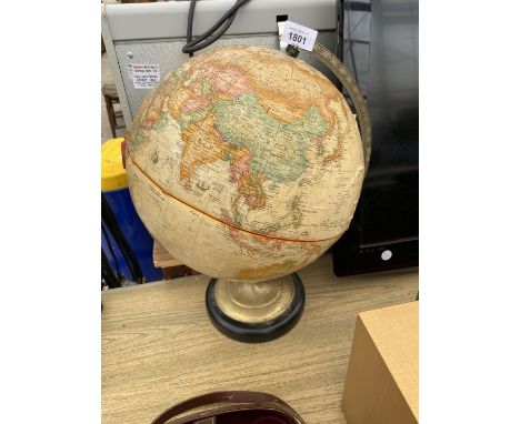 A VINTAGE WORLD GLOBE 