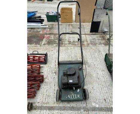 A HAYTER HOBBY 41 PETROL ROTARY LAWNMOWER 