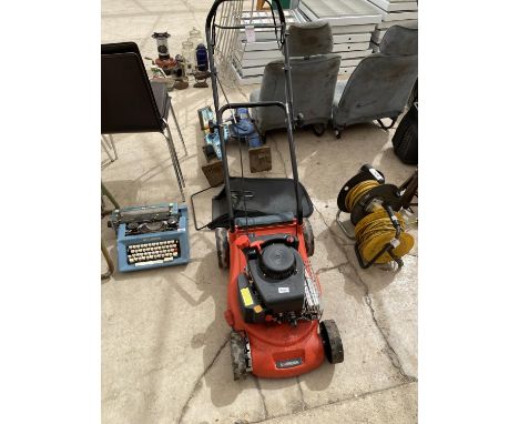 A SOVEREIGN PETROL ROTARY MOWER WITH A GRASS BOX 