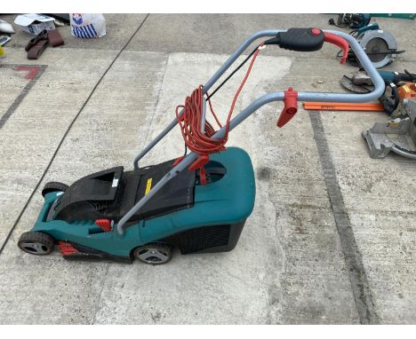 A BOSCH ROTAK 34 ELECTRIC ROTARY MOWER - IN WORKING ORDER 