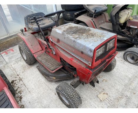 A LAWNFLITE RIDE ON MOWER WITH BRIGGS AND STRATTON ENGINE 