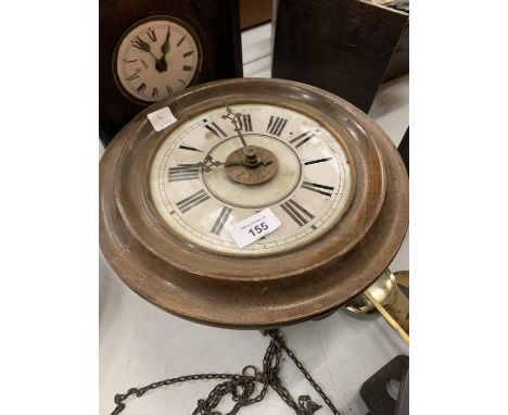 A WALL CLOCK FACE AND MECHANISM WITH ENAMEL DIAL 