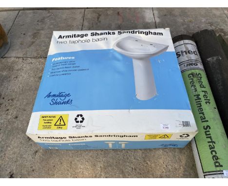 A NEW AND BOXED ARMITAGE SHANKS SANDRINGHAM BASIN 