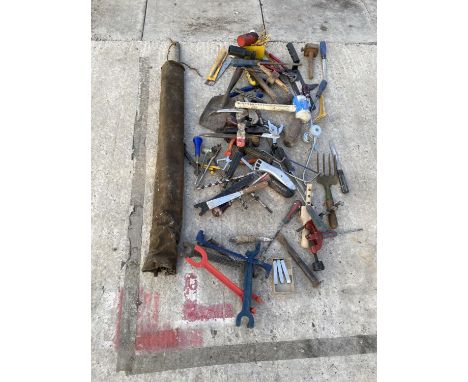 VARIOUS TOOLS - BASIN WRENCHES, MORTISE GAUGES, MOLE GRIPS ETC 