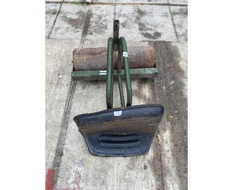 A WEBB MOWER ROLLER SEAT 