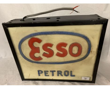 AN 'ESSO' ILLUMINATED LIGHT BOX SIGN 