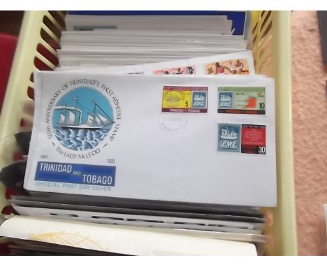 Box - mixed World First Day Covers
