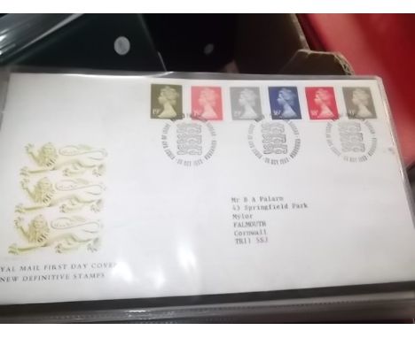 Box - 3 albums of First Day Covers GB & European (3)