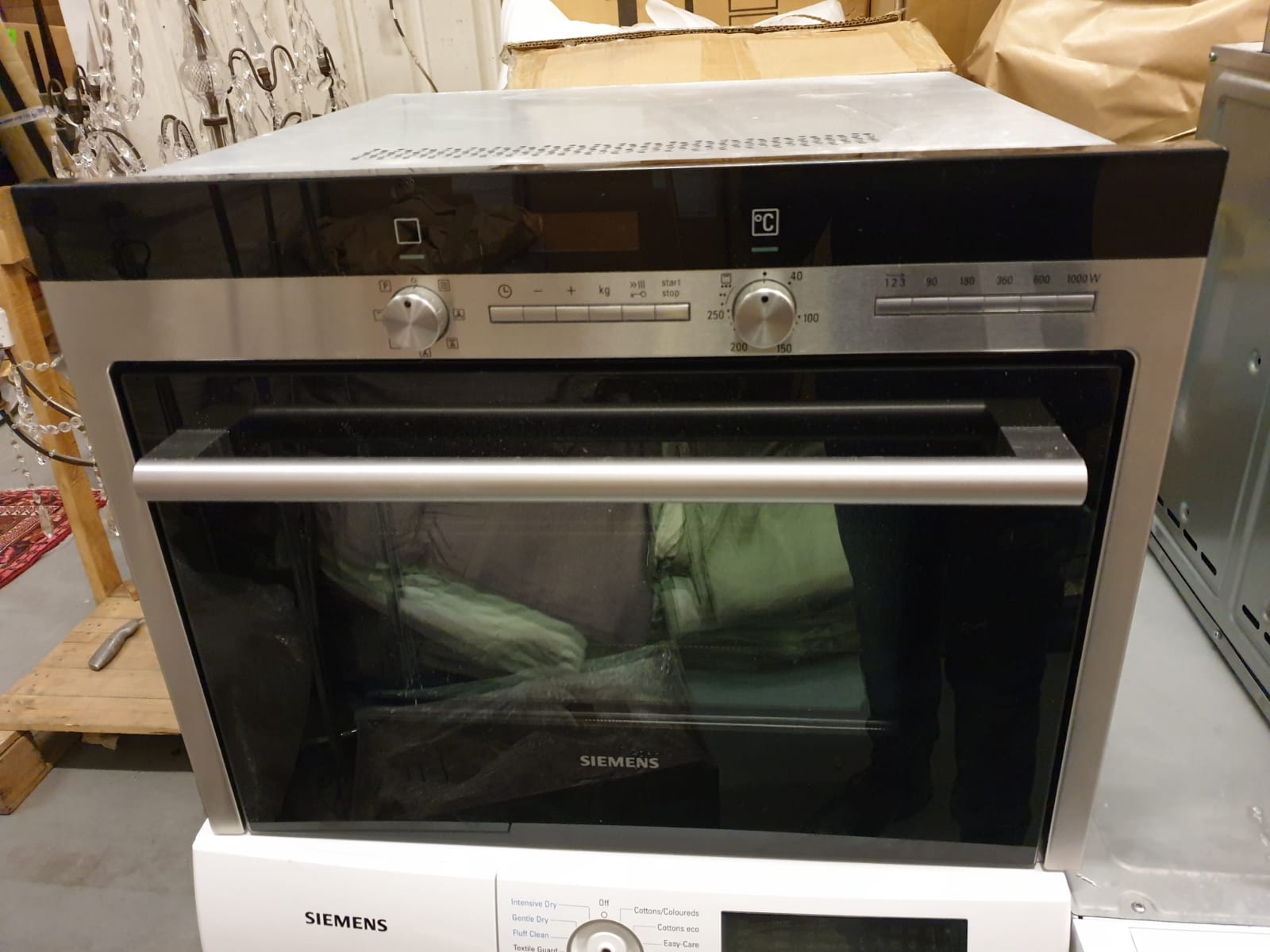 { Option of lots 134 } Siemens HB84E562B Iq700 Compact45 Microwave Combination Oven Stainless S