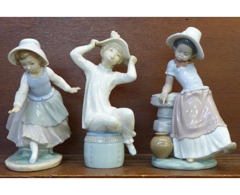 Two Lladro figures, A Steppin Time, no. 5158, designer Jose Roig, issued 1982-1998, 22.5cm and a further figure from the reti