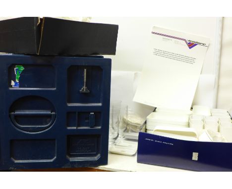 An Airline catering bar box from G-VAJK Venture Airways Ltd., who operated a first class only service in 1984 from Coventry t