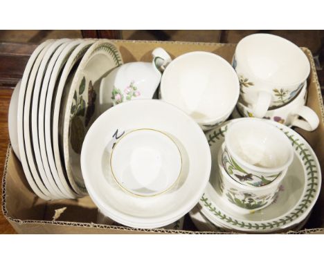 Collection of assorted ceramics to include a Portmeirion 'Botanic Garden' part dinner and tea service to include teacups, bow