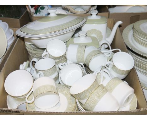 Royal Doulton 'Sonnet' part dinner service&nbsp;comprising coffee cups and saucers, coffee pot, teapot, teacups and saucers, 