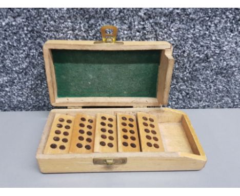 Vintage pocket ammunition wooden box .22 by parker hale