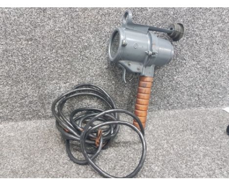 WWII naval aldis 12 volt Morse signal lamp in original box
