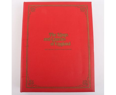 John Pinches, The Kings and Queens of England, silver, First Edition, 43 medallions, in folder