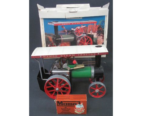 Mamod steam tractor in original box with Mamod solid fuel tablets and plastic miniature funnel.
(B.P. 24% incl. VAT)
