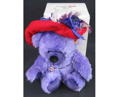Modern Steiff 'Trudy - The Red Hat Society Bear', 40cm high approx., in original box.
(B.P. 24% incl. VAT) CONDITION REPORT: 