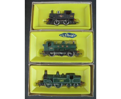 Hornby Railways scale models 00 gauge R.455 0-4-0 industrial tank locomotive, together with a Hornby Railways R.868 S.R.0-4-4