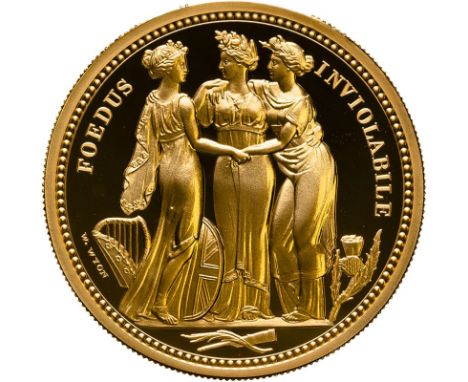 UNITED KINGDOM. Elizabeth II, 1952-2022. Gold 200 pounds, 2020. Royal Mint. Proof. The second issue from the Great Engravers 