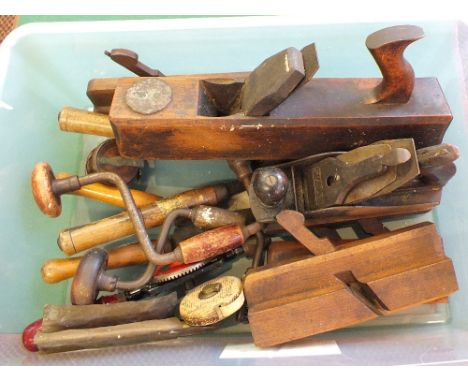 Various woodworking tools, blow lamps etc (three boxes)