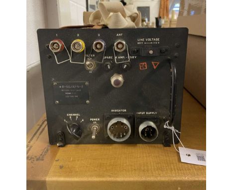 * Aircraft Receiver. Aircraft Beam Approach Unit, stamped R-9B/APN-4, 80115V-400-2400, 32185:CPR, 123-DAY-44, 46 cm long QTY: