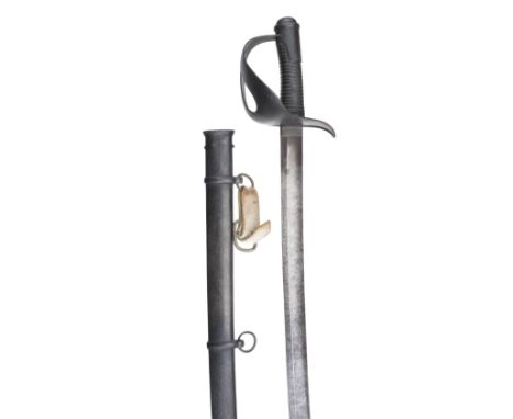 * Sword. A 19th century Prussian cavalry sword, the 90 cm curved steel blade stamped S&amp;K (Schnitzler &amp; Kirschbaum Sol