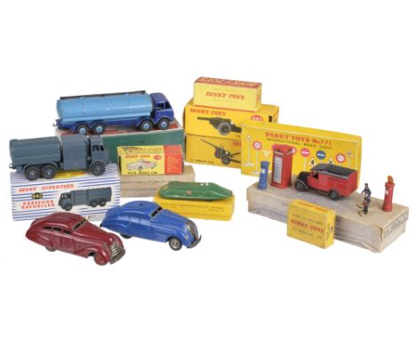 * Dinky Toys. A collection of 11 Dinky Toys in original boxes, including: Dinky Toys Gardner's M.G. Record Car (no. A2298), '