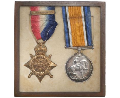 * A Great War 'Retreat from Mons' casualty pair to 2nd Lieutenant J.C.B. Crozier, Royal Munster Fusiliers, killed in action a