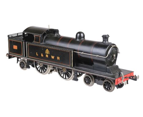 * Model Rail. Bing for Bassett-Lowke Gauge 1, London and North Western precursor tank engine No. 44, fitted with a permanent 