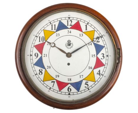 * Sector Clock. A good representation of a WWII RAF sector clock, with replica enamel dial laid on top of an older dial with 