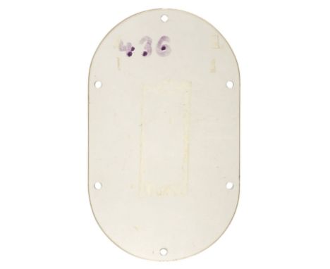 * Battle of Britain. The punch-out panel from Wing Commander 'Paddy' Finucane's Spitfire, the oval perspex panel with 6 holes