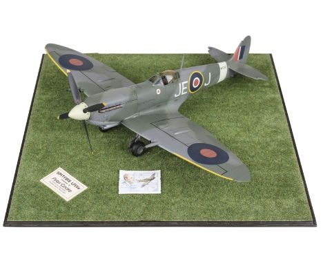 * Cooke (Peter). Supermarine Spitfire LF IXe. A fine composite scale model by Peter Cooke, finely crafted and detailed down t