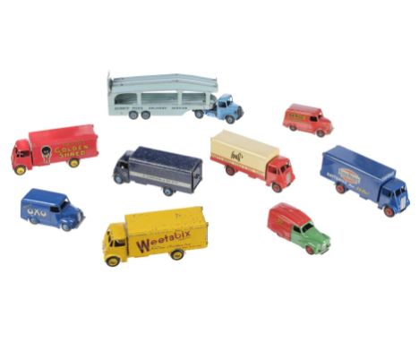 * Dinky Toys. A collection of 22 die-cast metal toy post-war commercial vehicles, mostly late 1940s &amp; 1950s, comprising e