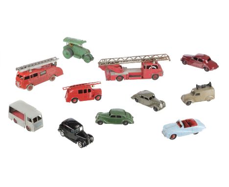 * Dinky Toys. A collection of 40 die-cast metal toy vehicles, mostly 1950s, comprising mostly domestic &amp; saloon vehicles 