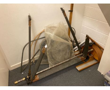 * Pioneer Aviation. A recent representation of a WWI aircraft undercarriage, with cockpit compartment and wing strut, pine co