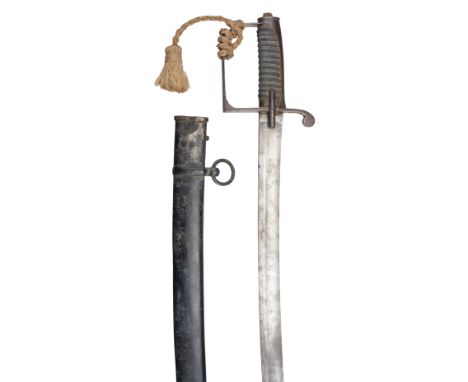 * Sword. A 19th-century Prussian cavalry sabre, the 84 cm curved steel blade stamped S&amp;K (Schnitzler &amp; Kirschbaum), s