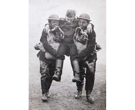 * WWII Army Fire Service. A WWII photograph album, inscribed 'This album is the property of Headquarters Army Fire Service', 